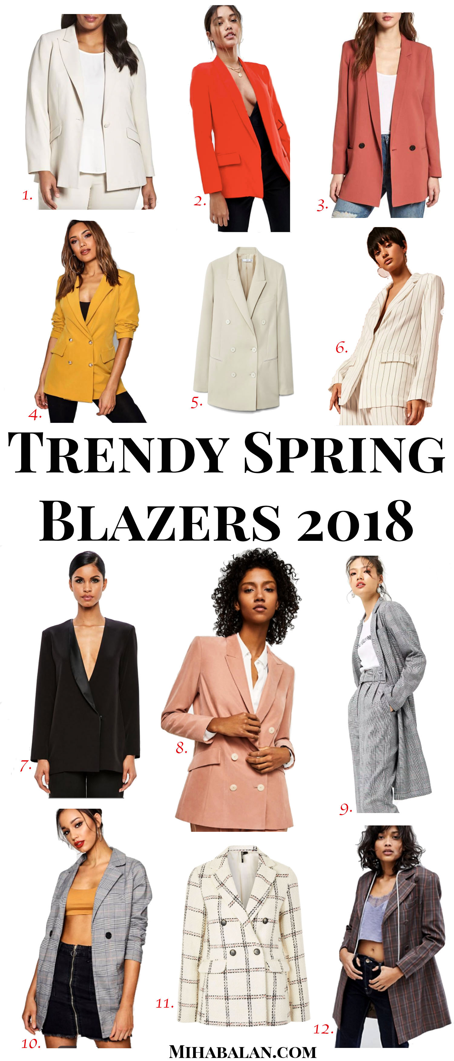 trendy spring blazers 2018